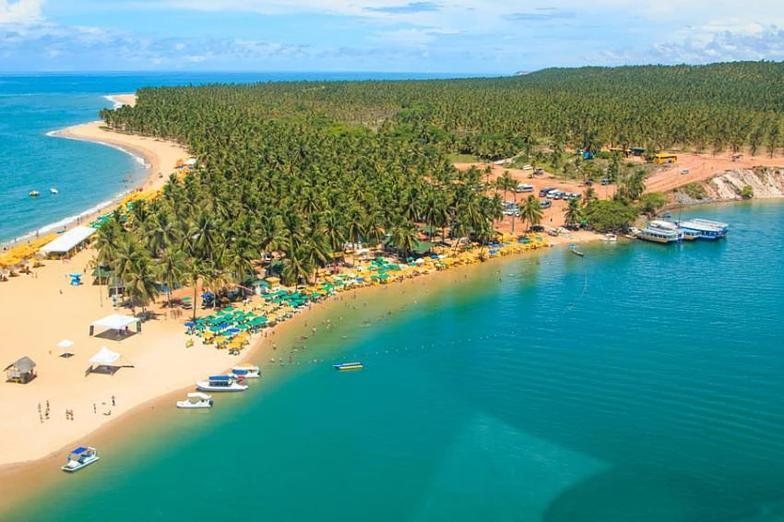 Апартаменты Flat Barra De Sao Miguel Mobiliado Экстерьер фото